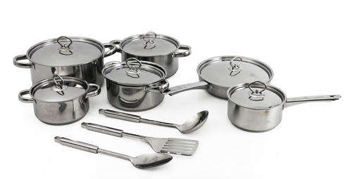 *****NEW ARRIVAL NEW STYLE 15PCS COOKWARE SET*** HEAVY POTS**