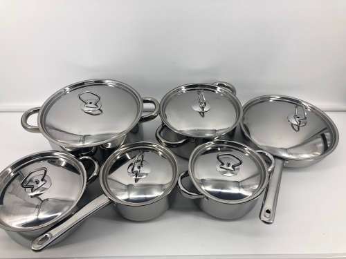 *****NEW ARRIVAL NEW STYLE 15PCS COOKWARE SET*** HEAVY POTS**