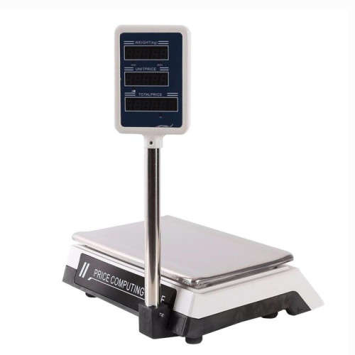 40KG Digital Price Computing Retail Weight Scale Shop Commercial Rechargeable (Black)