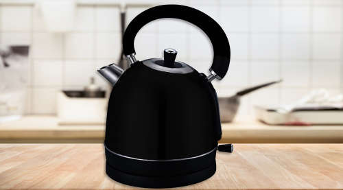 Totally Home 1.8 Litre Cordless Electric Dome Kettle - Black