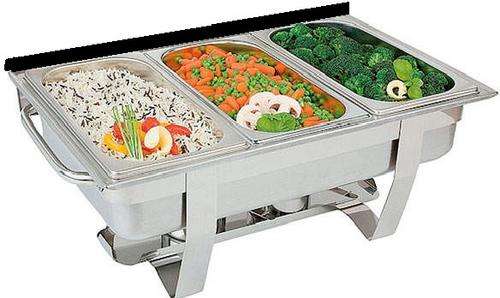 *******  BRAND NEW 3 LID CHAFING DISH WITH 3 INNER TRAY  **************
