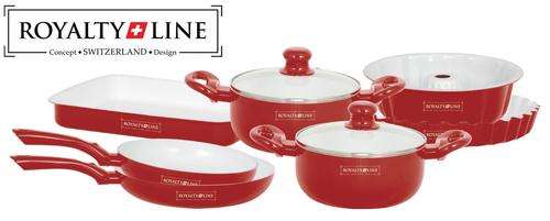 Royalty Line 9pcs Ceramic Cookware Set 100% Authentic Product (Only Black color Available)