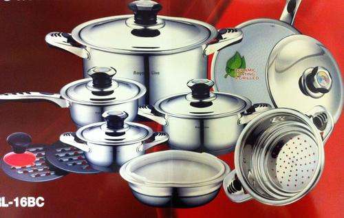 (16 pcs finest grade material) Stainless Steel Cookware Royalty Line ( Switzerland ) 100% Authentic