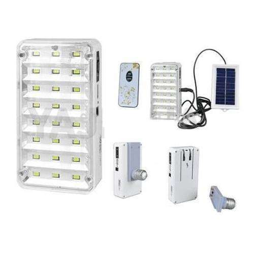 Solar and Electricity Rechargeable Led Emergency Light + FREE Remote Control