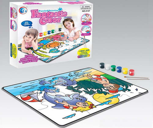 Large Educational Puzzle & Painting Set