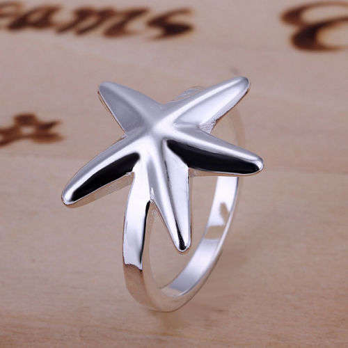 **Lucky starfish sterling silver 925 ring**
