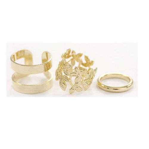 **Modern Knuckle Cuff Rings - set of 3**