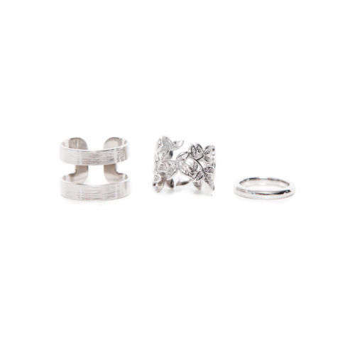 **Modern Knuckle Cuff Rings - set of 3**