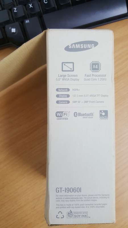 Galaxy Grand Neo Plus in box