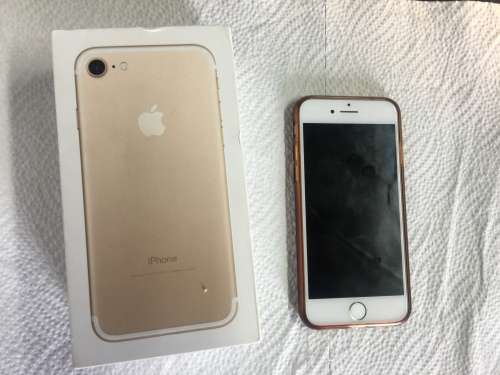 APPLE IPHONE 7 , GOLD 32 GB , + BOX please read