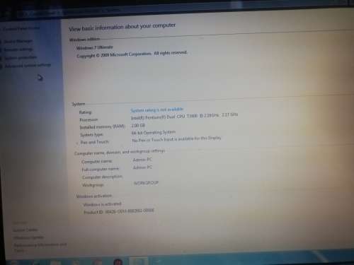 TOSHIBA L300 LAPTOP