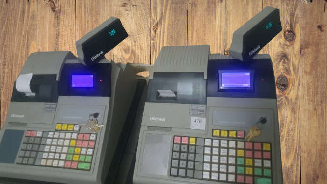 UNIWELL ELECTRONIC CASH REGISTER/ WITH PRINTER & BUILT IN DRAWER