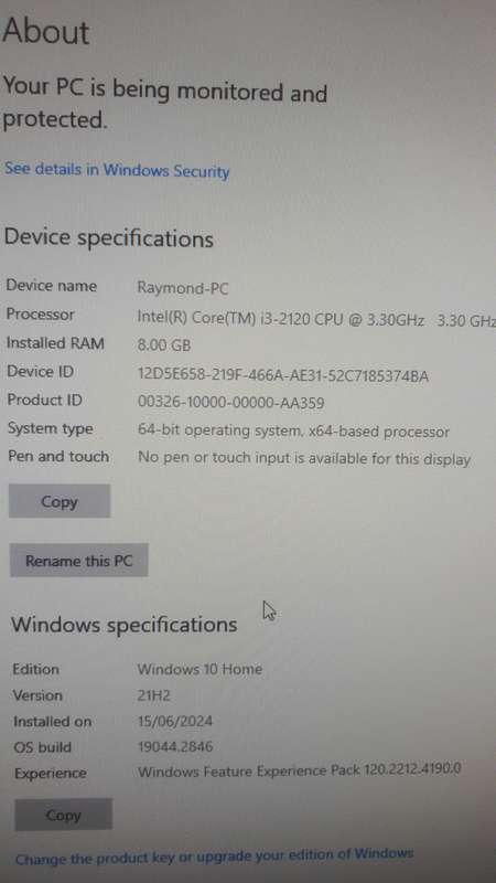 DESKTOP TOWER , CORE I3 , 8GB RAM , 256GB SSD