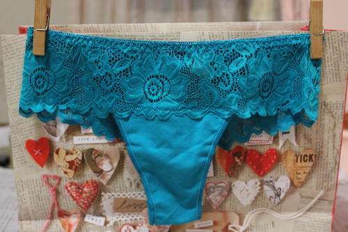 Cotton Underwear with lace trim