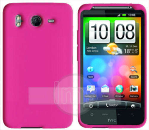Silicone Gel Case for HTC Desire HD - Pink