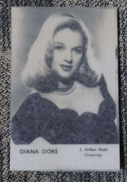 Greetings Card Of Diana Dros J.arthur Rank
