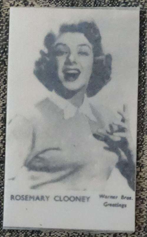 Greetings Card Of Rosemary Clooney Warner Bros