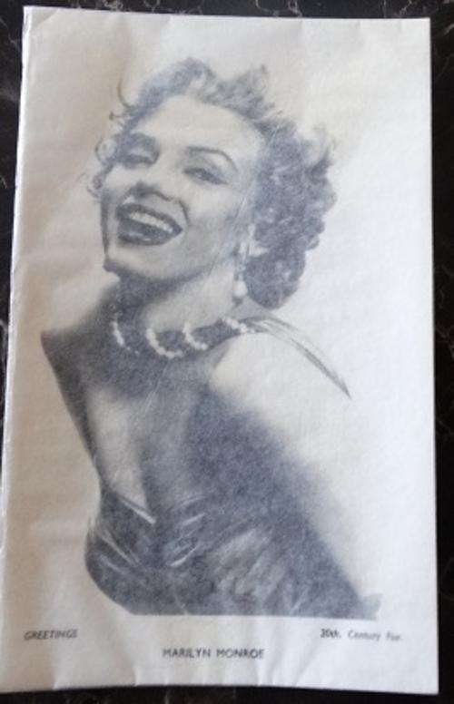 Greeting Card Of Marilyn Manroe
