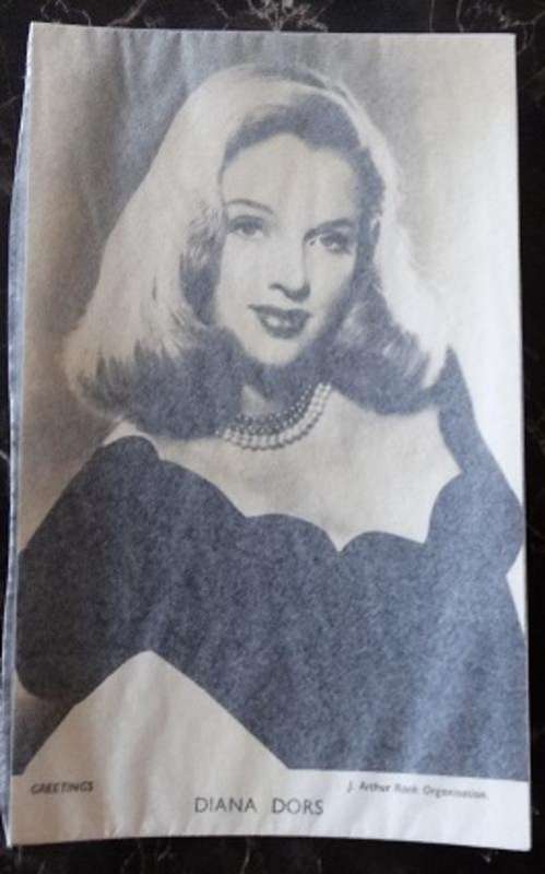 Greeting Card Of Diana Dors