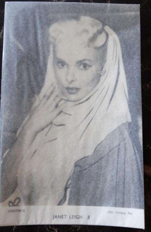 Greeting Card Of Janet Leigh