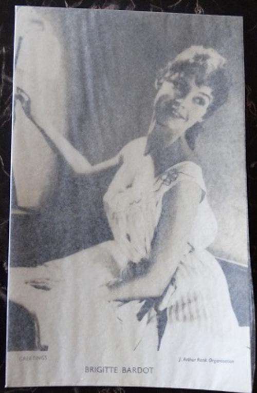 Greeting Card Of Brigitte Bardot