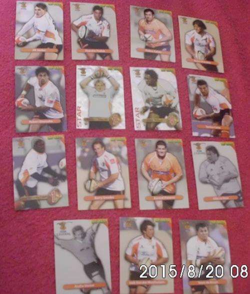 2010 Rugby Trading Card 15 X Cheetah Players