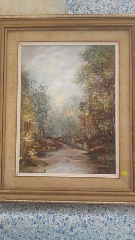 River & Tree's Autum Colours Oil on Board S Benhardi 290x215