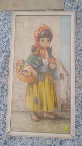 Girl With Flours. Behind Glass. Dallas Simpson 145x310