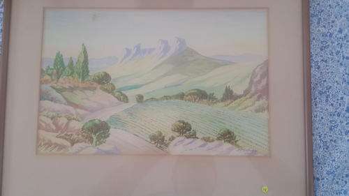 Mountains and Land,  Behind Glass, By HP Gilholm 400x 260