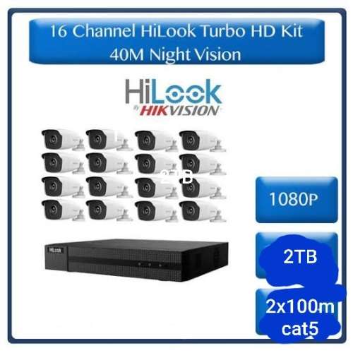 Hilook by hikvision 16 channel 1080p 40m IR