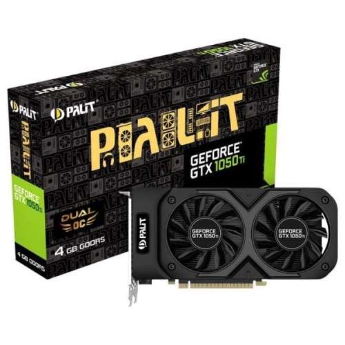 Palit GeForce GTX 1050 Ti Dual OC 4GB GDDR5 128-bit PCI-E 3.0 Desktop Graphics Card