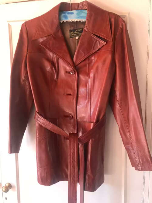LEATHER JACKET TAN LADIES