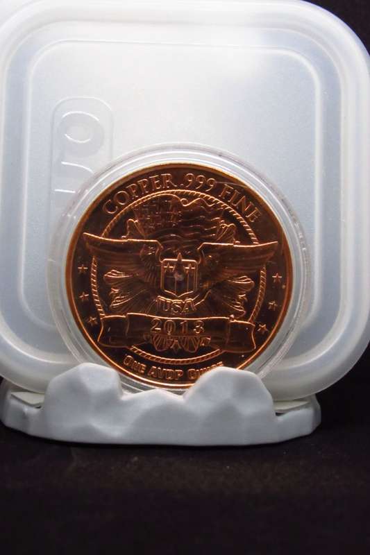 3x 1 OZ copper coins + 2x 5 gram Copper bars