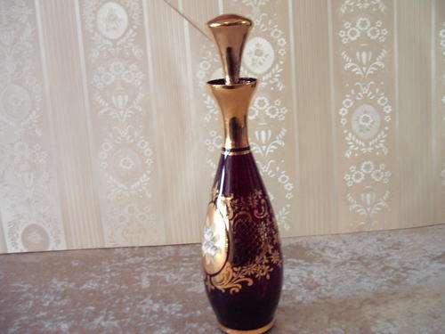 Red Venetion Glass Decanter