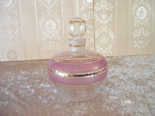 Pink and Gold Decanter