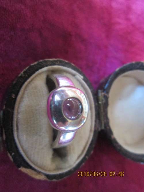 925 Silver Amethyst Ring