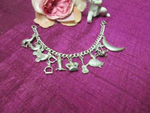 Heavy 925 Silver charm Bracelet