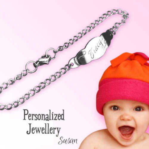 Personalized Baby Chain Bracelet