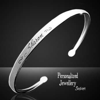 Personalized Non-Scalloped Bracelets