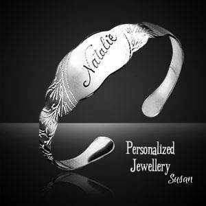 Personalized Scalloped Bracelets: Victorian Design