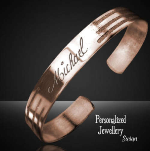 Personalized Cuff Bracelets: Copper