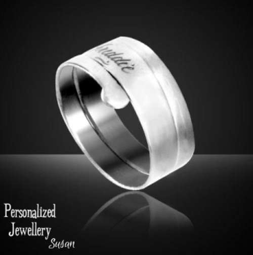Personalized Stainless Steel Rings: Plain