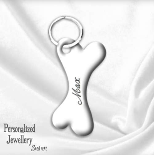 Personalized Bone Dog Tag