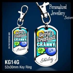Personalized World's Greatest Granny Key Ring