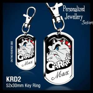 Personalized Dog Lover Key Ring
