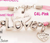 Infinity Bracelet: Love with Engraved Heart