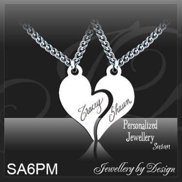 Personalized Stainless Steel Perfect Match Pendant