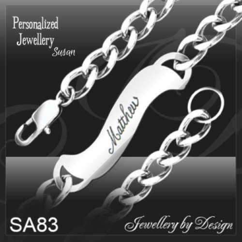 Personalized Stainless Steel Chain Bracelets