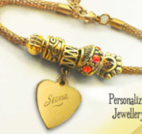 Personalized Bonded Gold Panda Bracelet