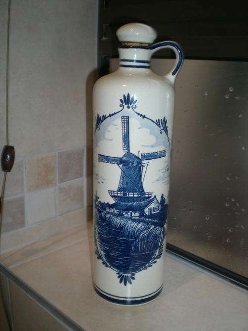 29cm Delft  Bottle with Stopper. Holland